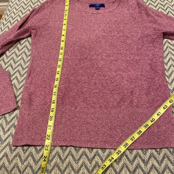APT.9 Women’s Ribbed Knit Sweater – Size Medium – Pink Heather - Picture 6 of 8
